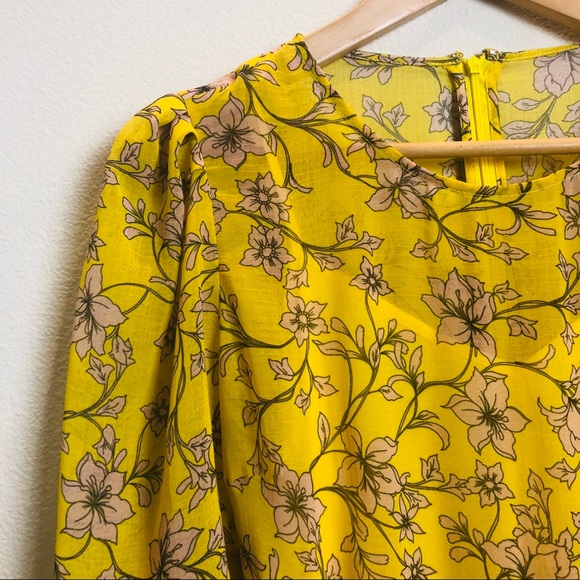 Avec Le Filles Yellow Floral Dress - Picture 6 of 11
